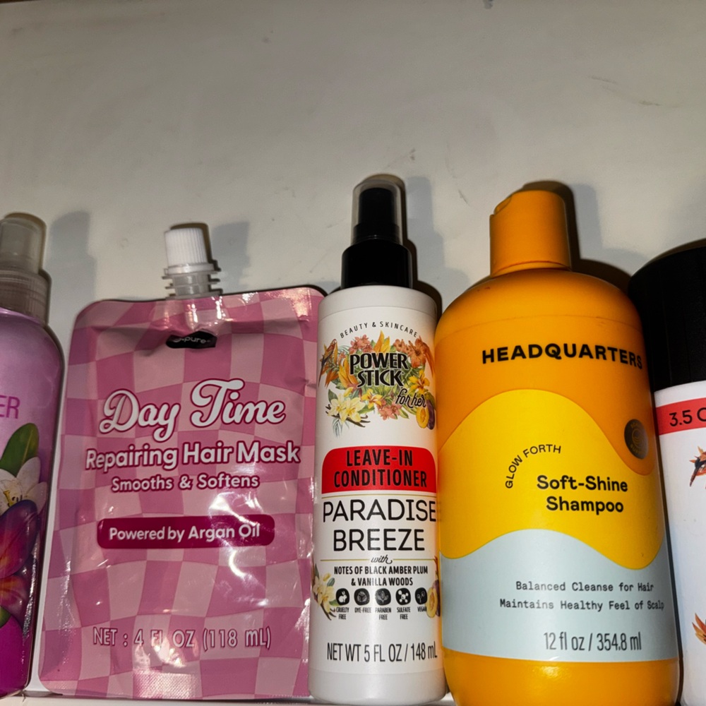 Hair Bundles: Colorful Hair Ties, Clips Sets, Leave-in and Sprays